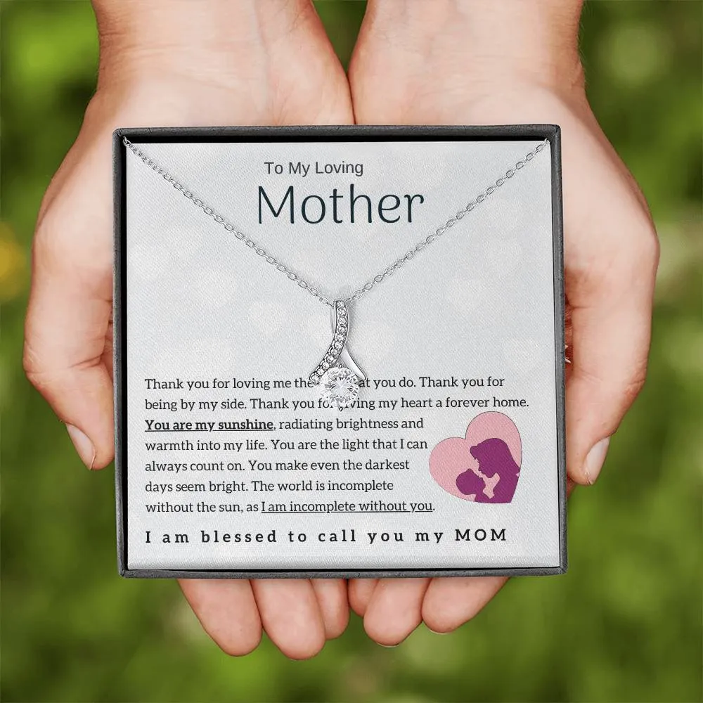 To My Loving Mother - You are my sunshine! (Limited Time Offer) - Alluring Beauty Necklace