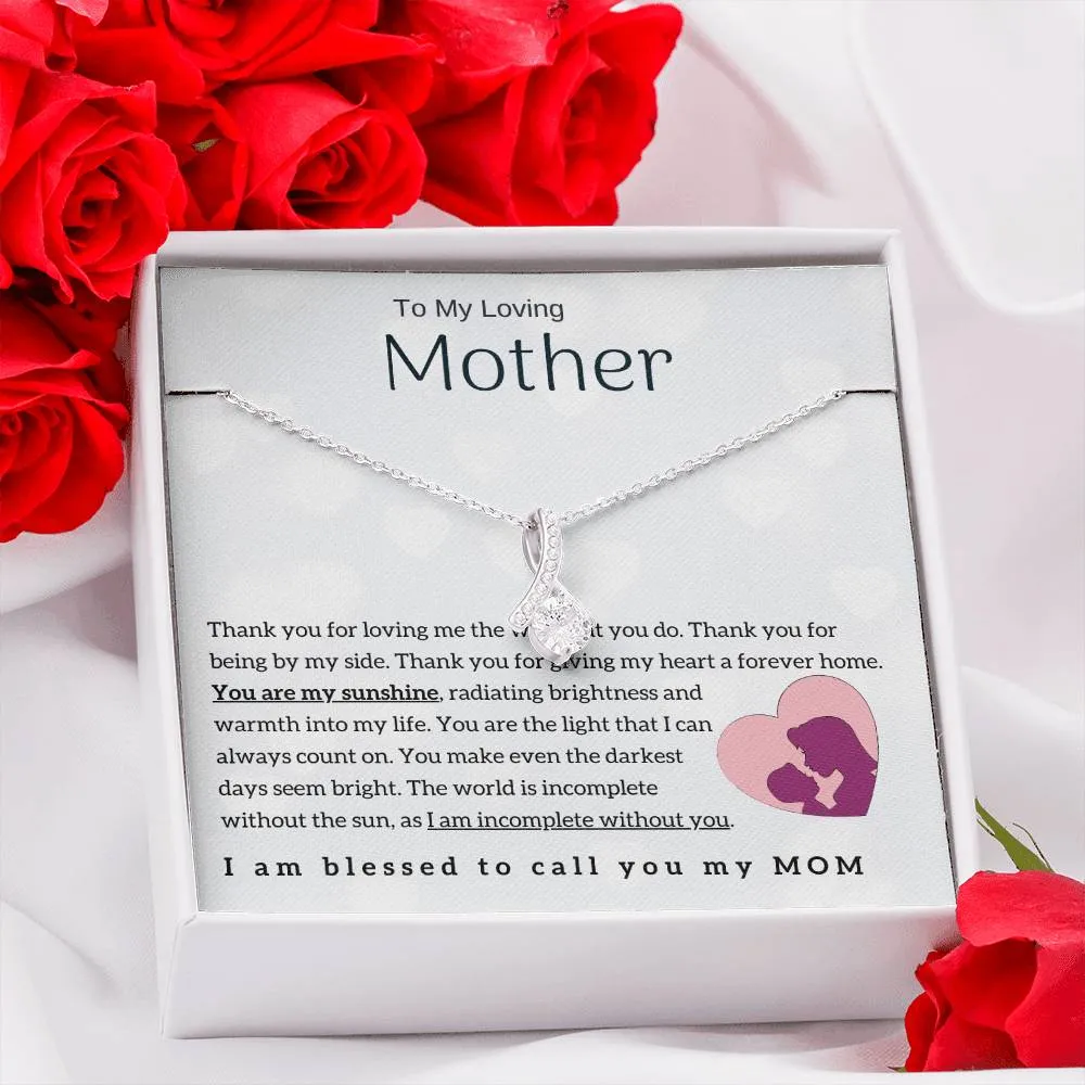 To My Loving Mother - You are my sunshine! (Limited Time Offer) - Alluring Beauty Necklace