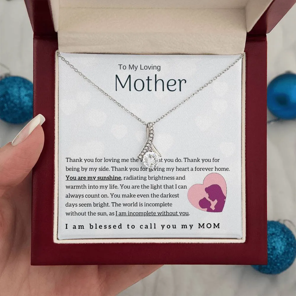 To My Loving Mother - You are my sunshine! (Limited Time Offer) - Alluring Beauty Necklace