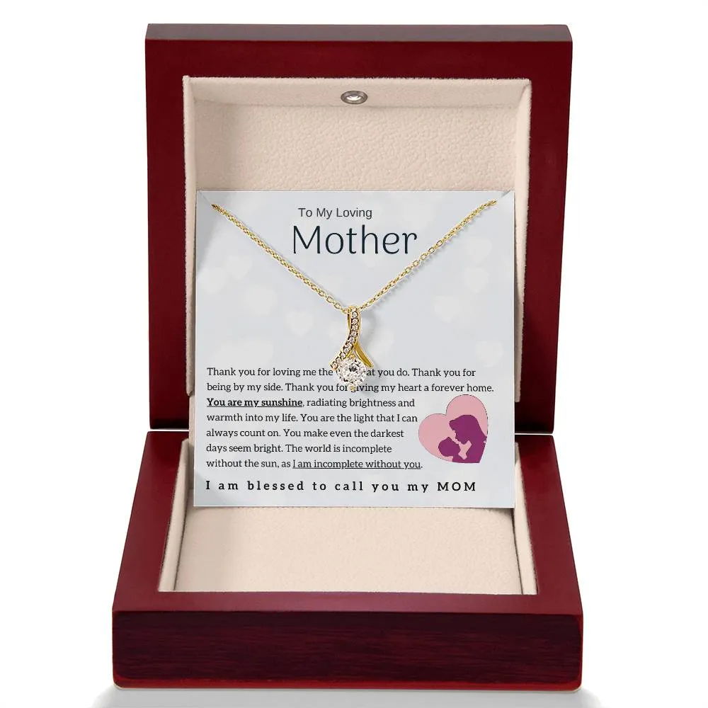 To My Loving Mother - You are my sunshine! (Limited Time Offer) - Alluring Beauty Necklace