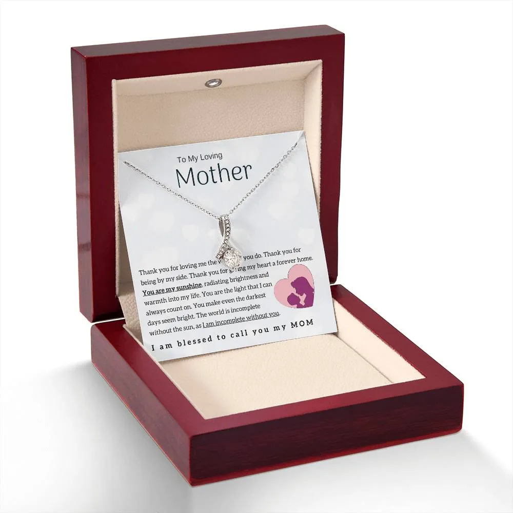 To My Loving Mother - You are my sunshine! (Limited Time Offer) - Alluring Beauty Necklace