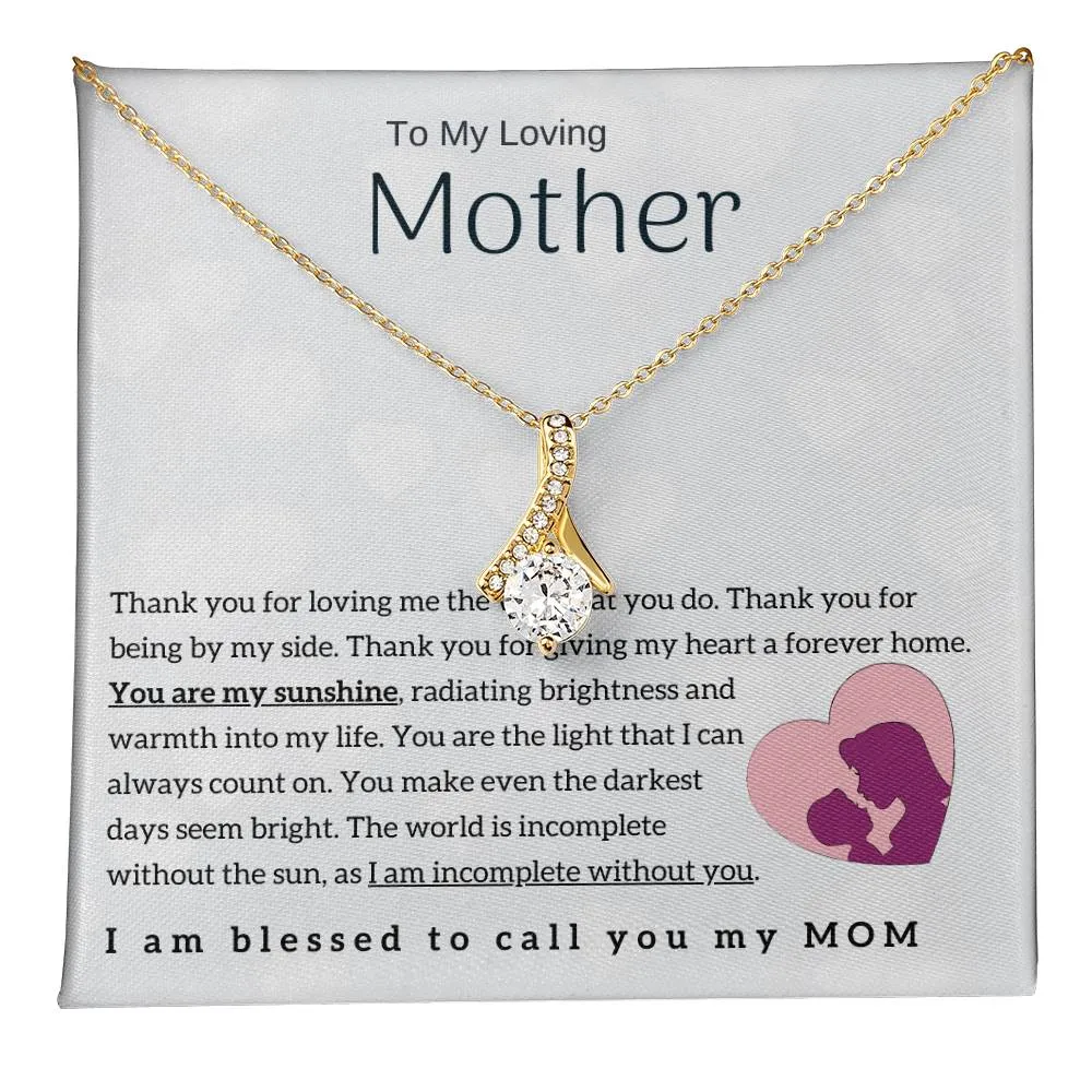 To My Loving Mother - You are my sunshine! (Limited Time Offer) - Alluring Beauty Necklace