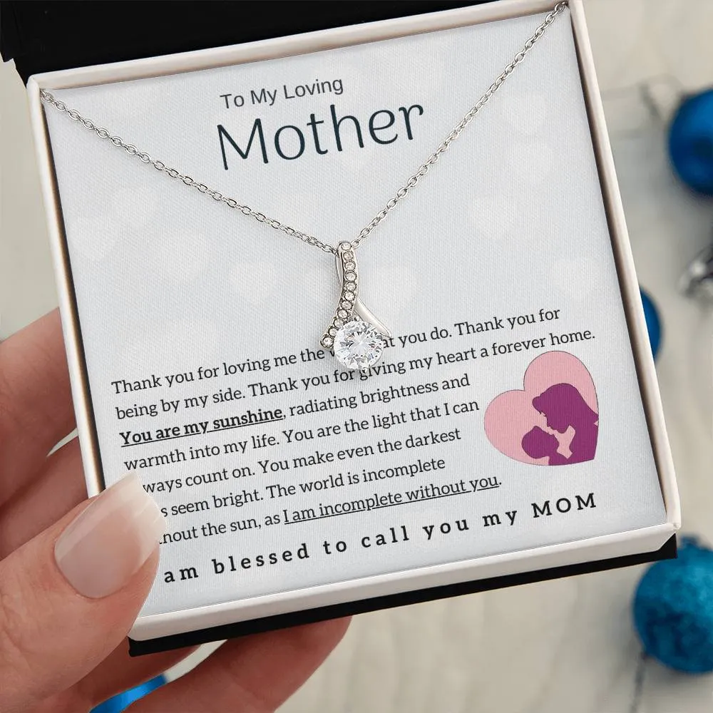 To My Loving Mother - You are my sunshine! (Limited Time Offer) - Alluring Beauty Necklace