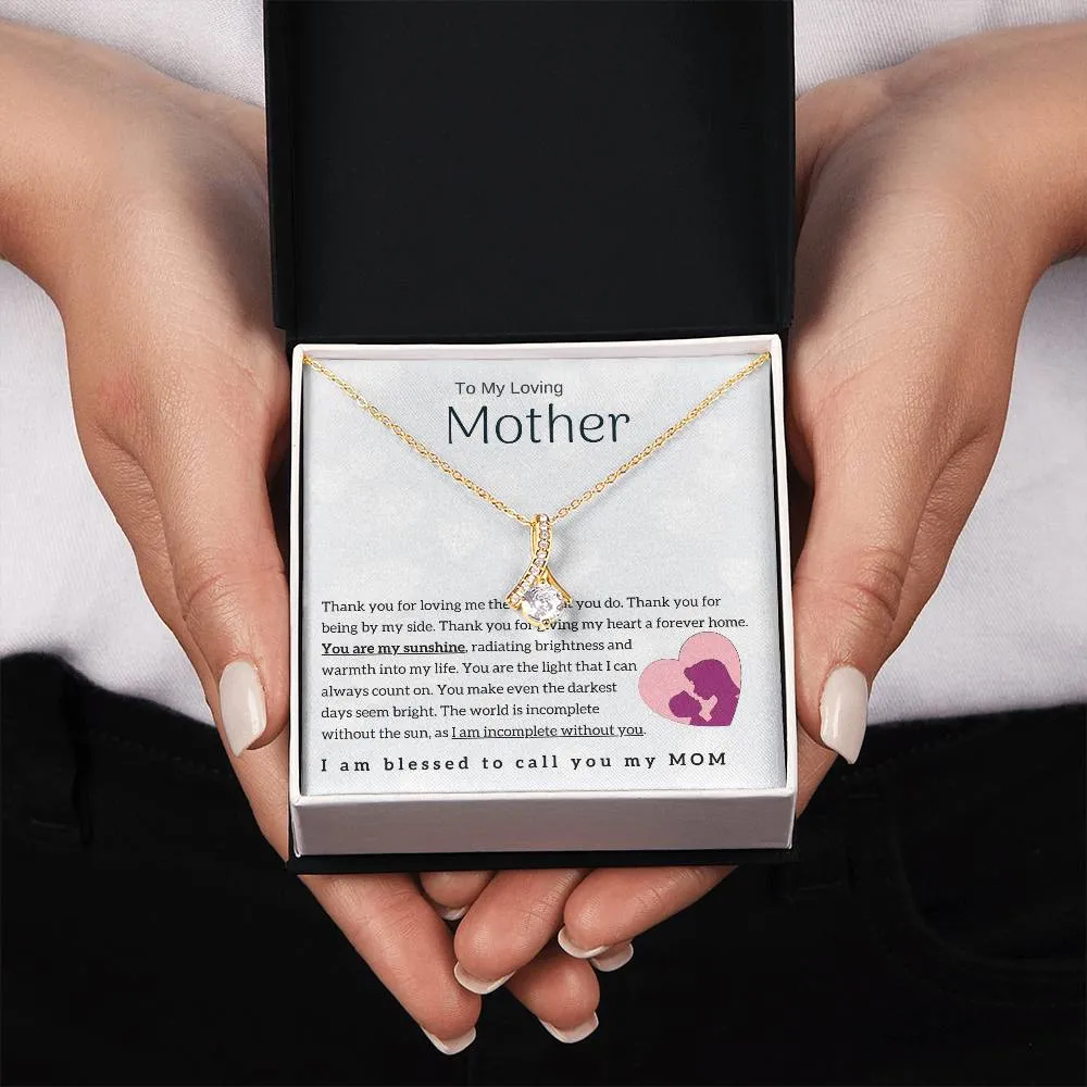 To My Loving Mother - You are my sunshine! (Limited Time Offer) - Alluring Beauty Necklace