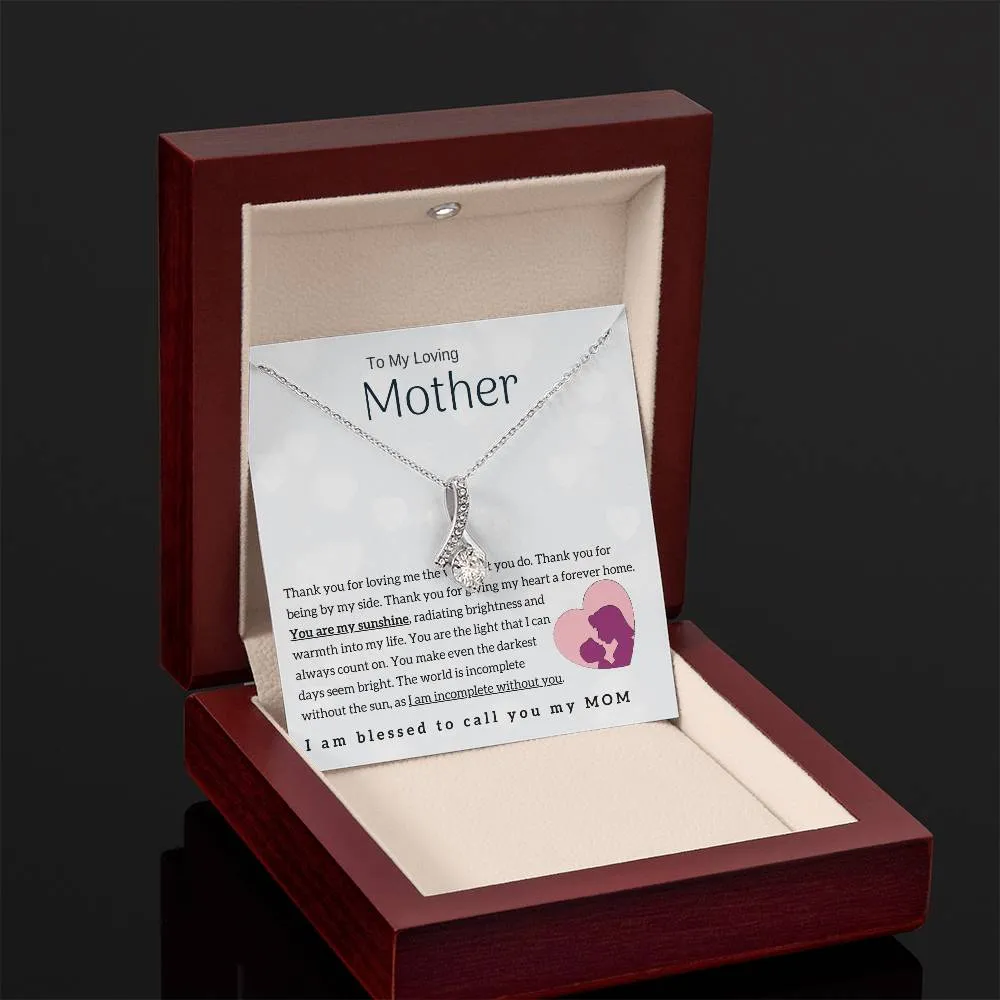 To My Loving Mother - You are my sunshine! (Limited Time Offer) - Alluring Beauty Necklace