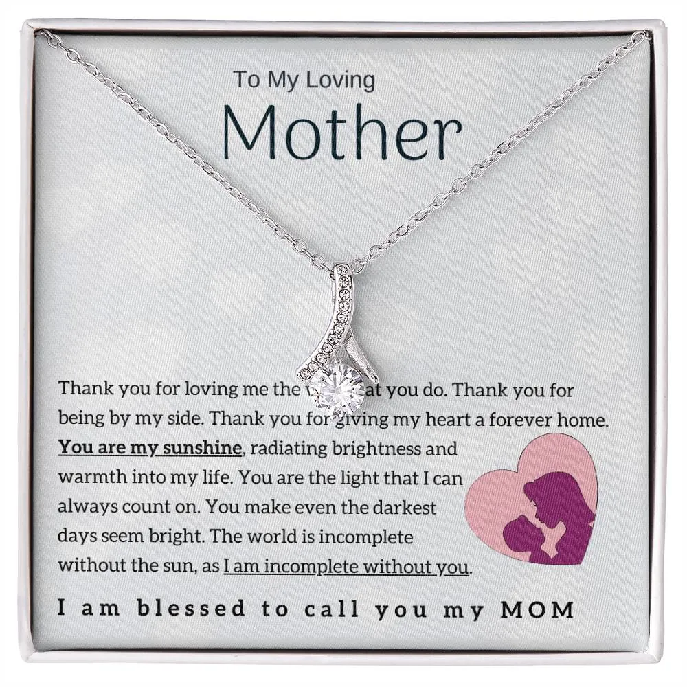 To My Loving Mother - You are my sunshine! (Limited Time Offer) - Alluring Beauty Necklace