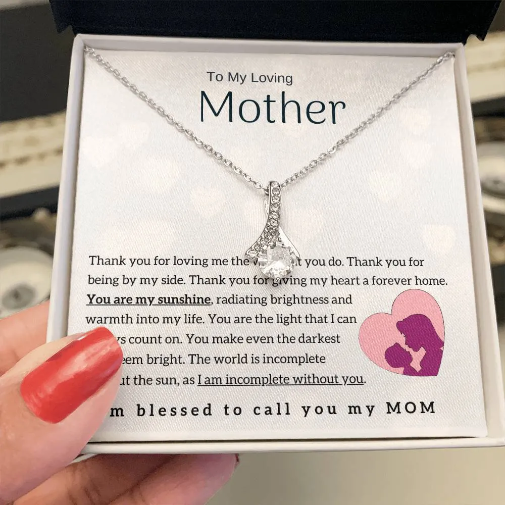 To My Loving Mother - You are my sunshine! (Limited Time Offer) - Alluring Beauty Necklace