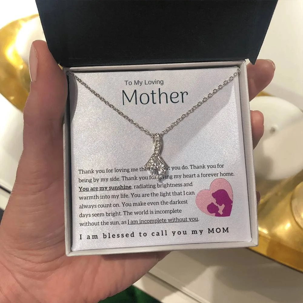 To My Loving Mother - You are my sunshine! (Limited Time Offer) - Alluring Beauty Necklace