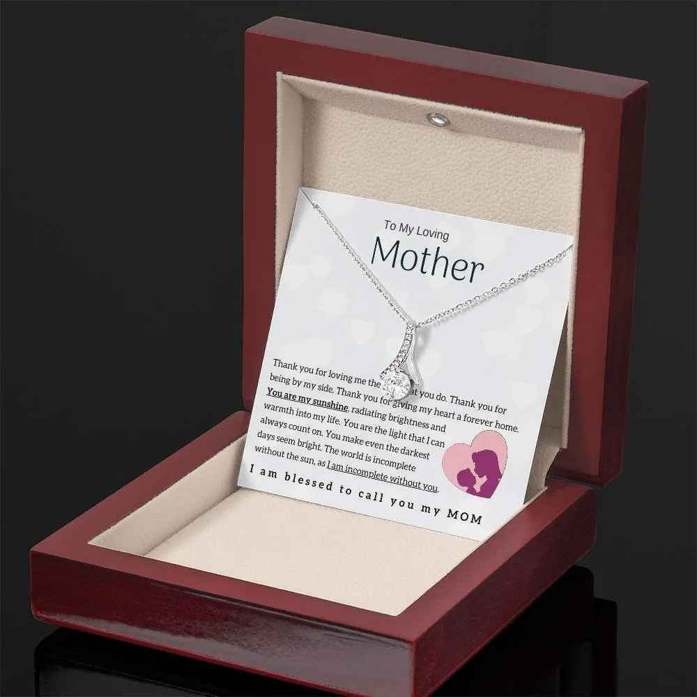 To My Loving Mother - You are my sunshine! (Limited Time Offer) - Alluring Beauty Necklace
