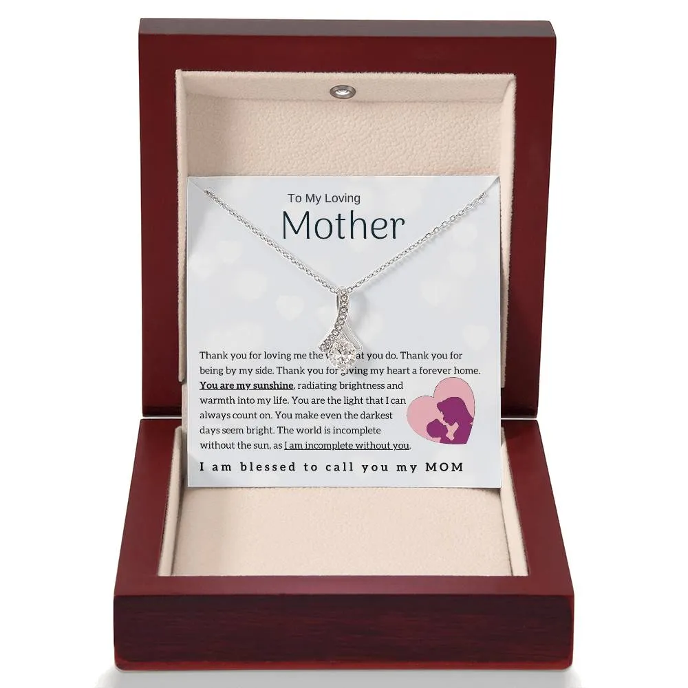 To My Loving Mother - You are my sunshine! (Limited Time Offer) - Alluring Beauty Necklace