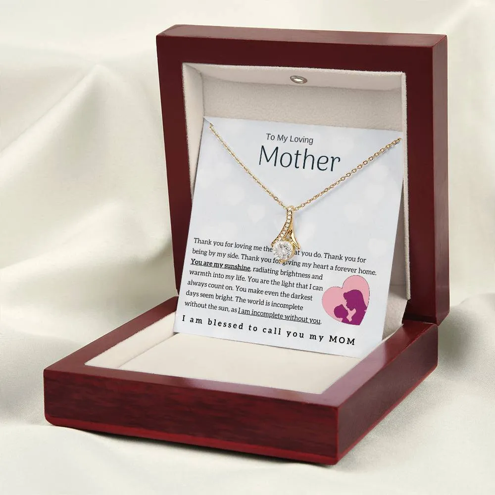 To My Loving Mother - You are my sunshine! (Limited Time Offer) - Alluring Beauty Necklace