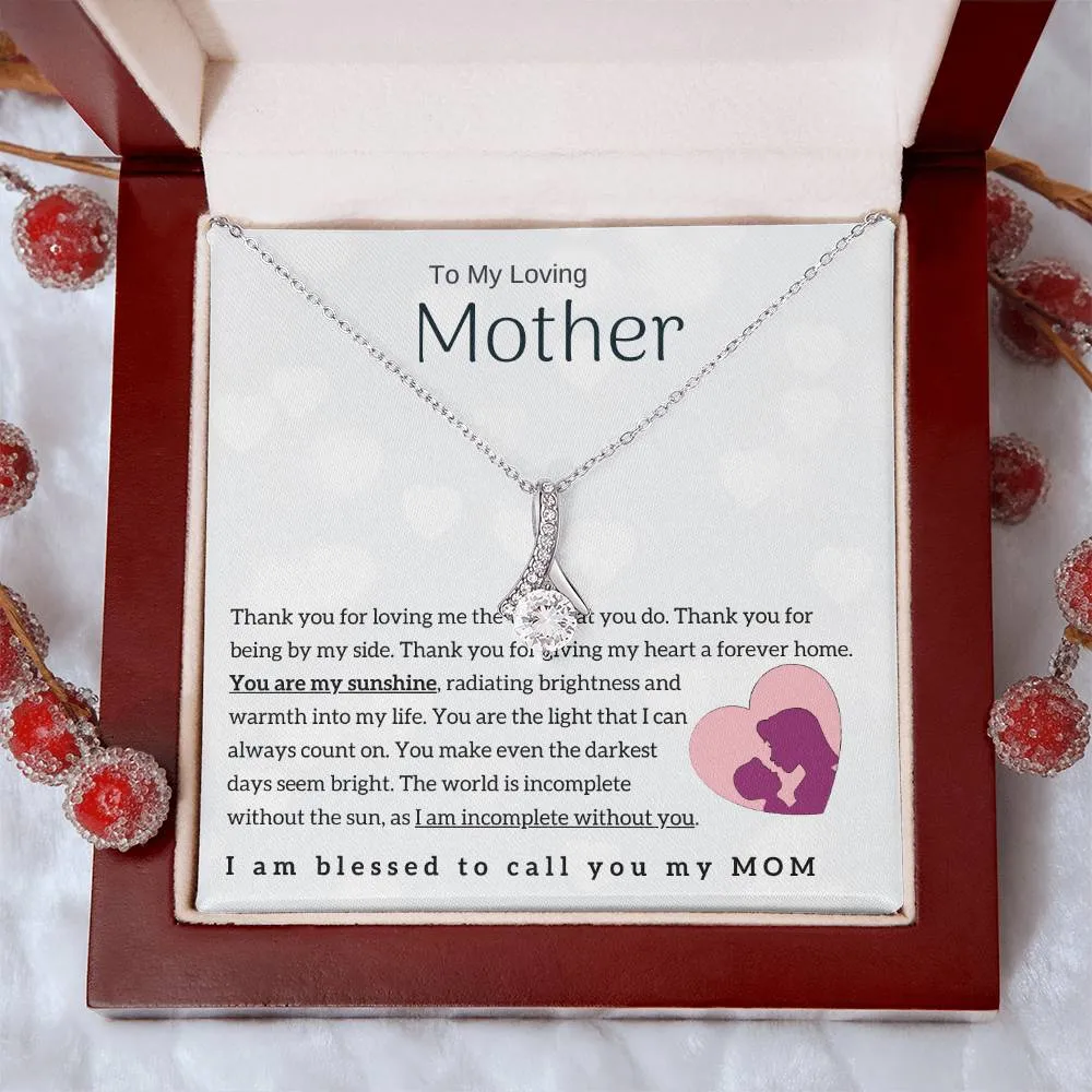 To My Loving Mother - You are my sunshine! (Limited Time Offer) - Alluring Beauty Necklace