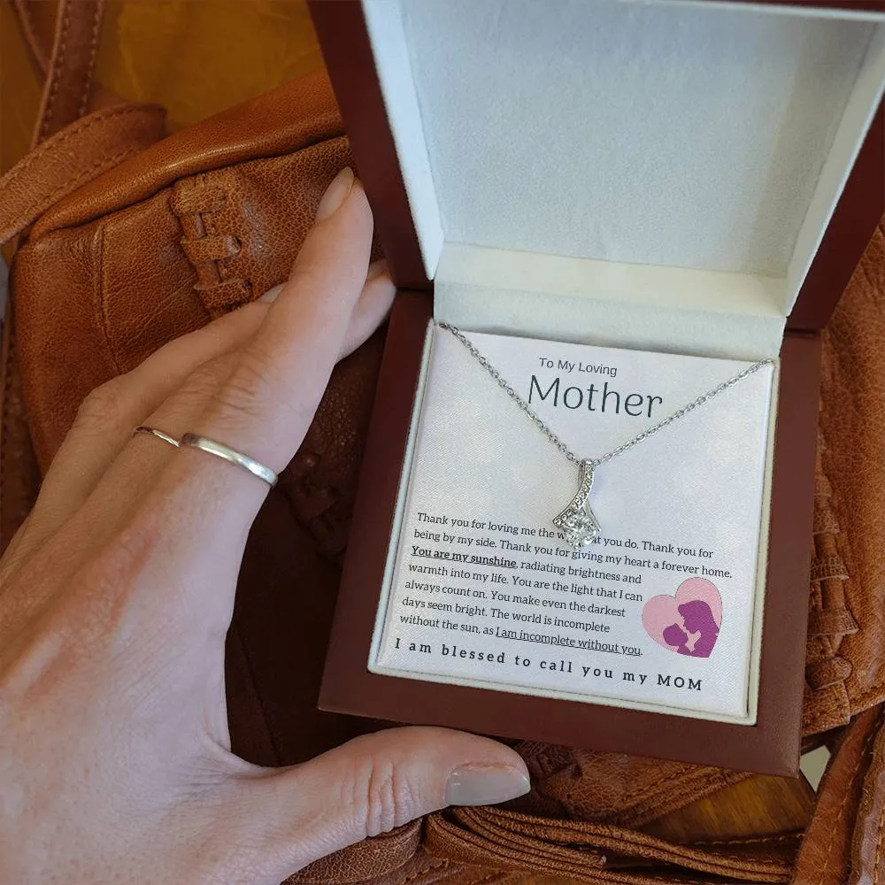 To My Loving Mother - You are my sunshine! (Limited Time Offer) - Alluring Beauty Necklace