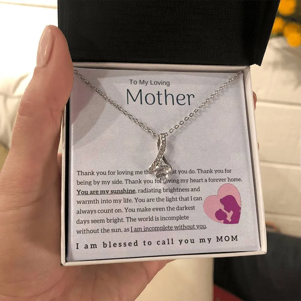 To My Loving Mother - You are my sunshine! (Limited Time Offer) - Alluring Beauty Necklace