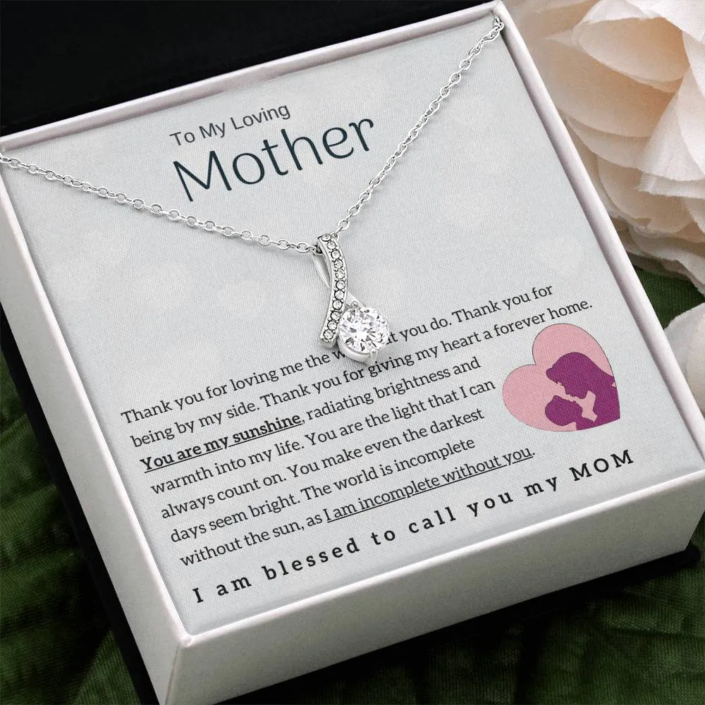 To My Loving Mother - You are my sunshine! (Limited Time Offer) - Alluring Beauty Necklace