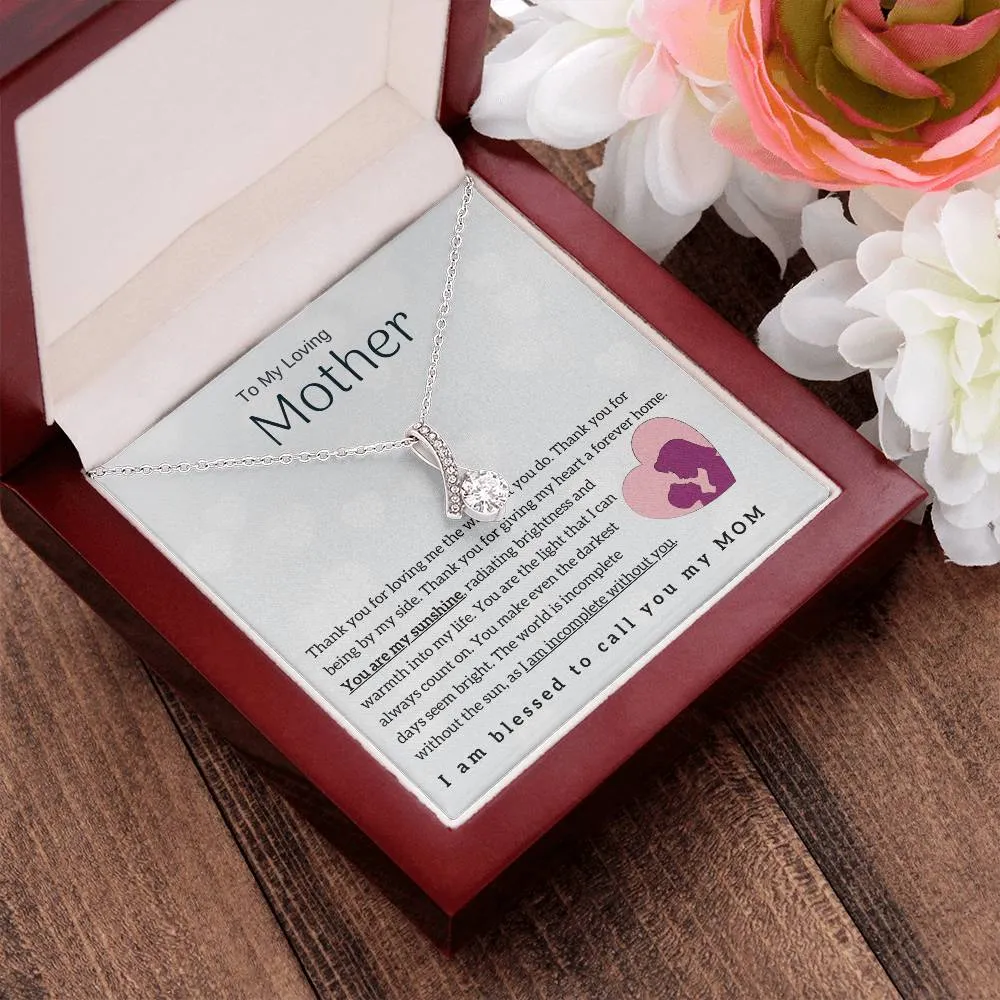 To My Loving Mother - You are my sunshine! (Limited Time Offer) - Alluring Beauty Necklace