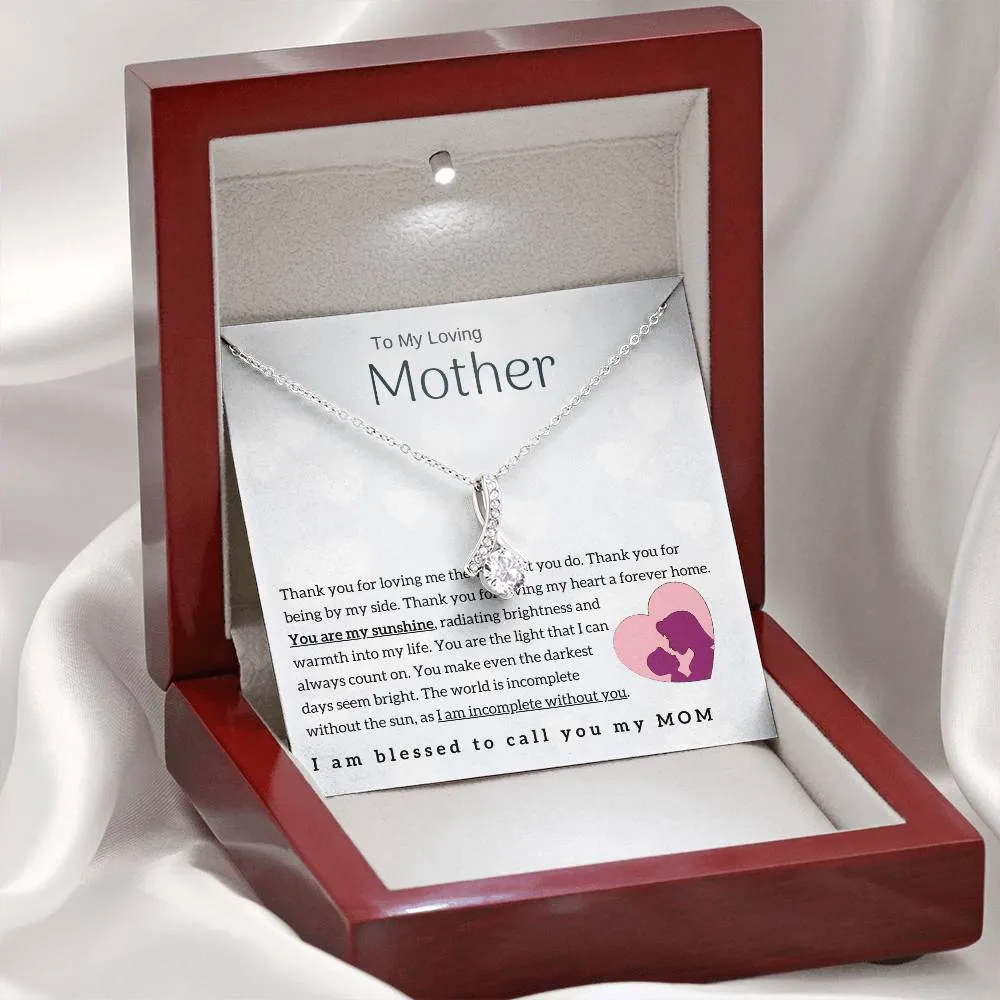 To My Loving Mother - You are my sunshine! (Limited Time Offer) - Alluring Beauty Necklace