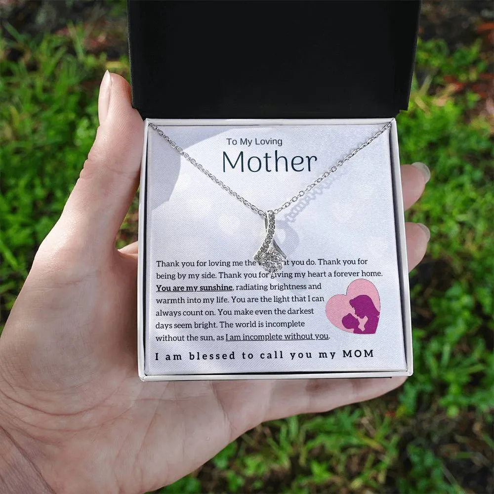 To My Loving Mother - You are my sunshine! (Limited Time Offer) - Alluring Beauty Necklace