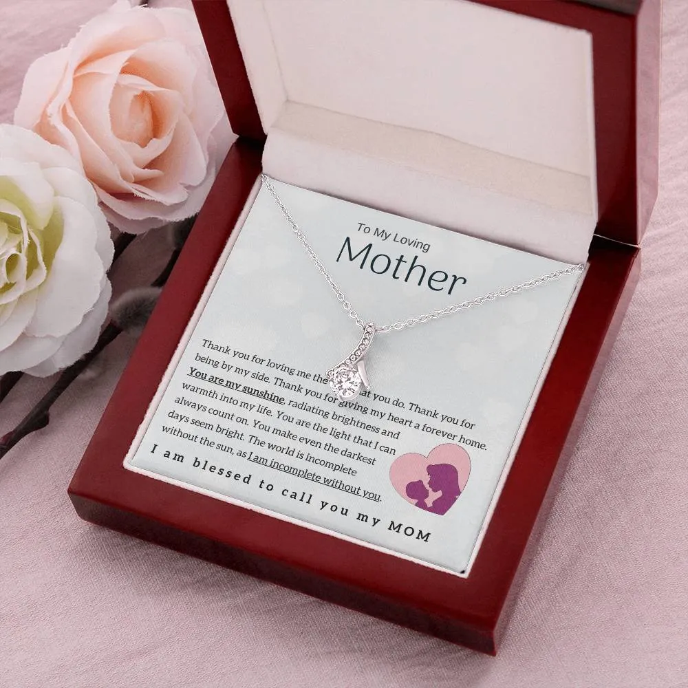To My Loving Mother - You are my sunshine! (Limited Time Offer) - Alluring Beauty Necklace