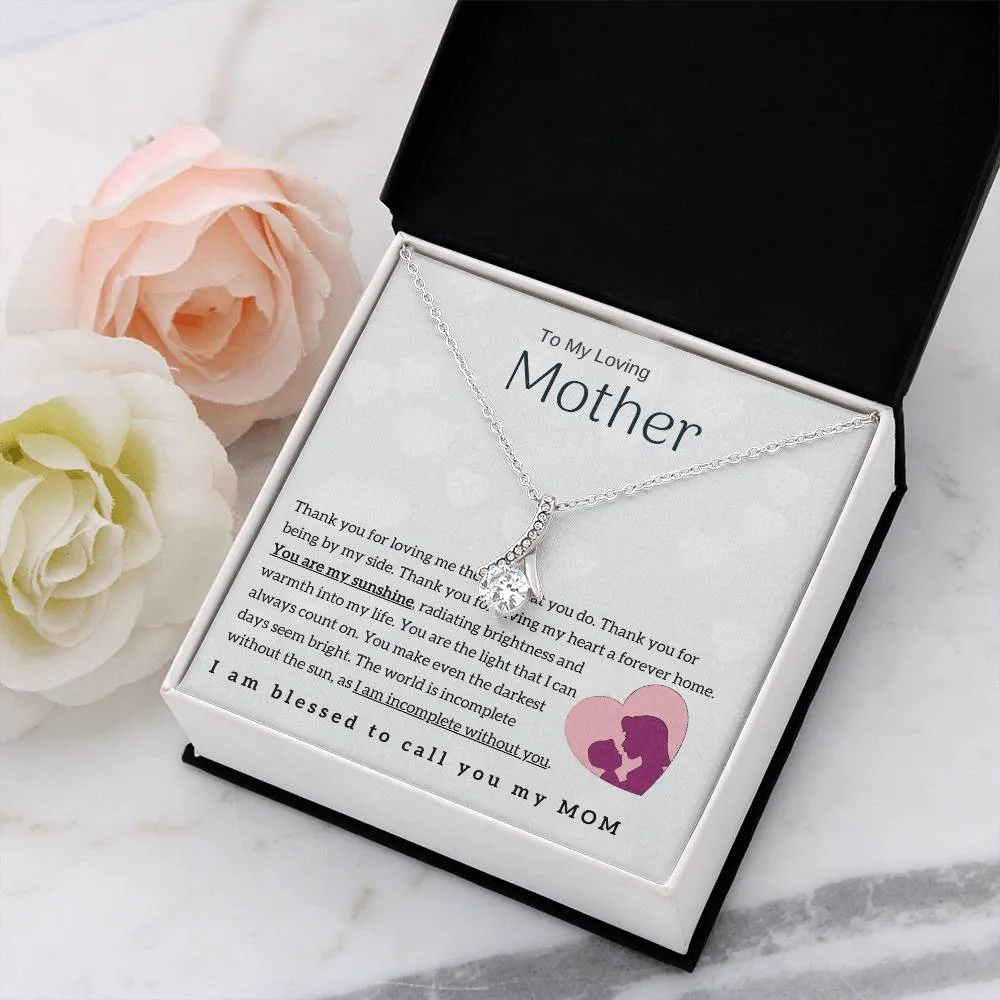 To My Loving Mother - You are my sunshine! (Limited Time Offer) - Alluring Beauty Necklace