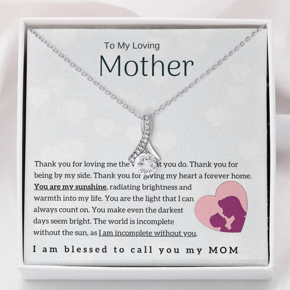 To My Loving Mother - You are my sunshine! (Limited Time Offer) - Alluring Beauty Necklace