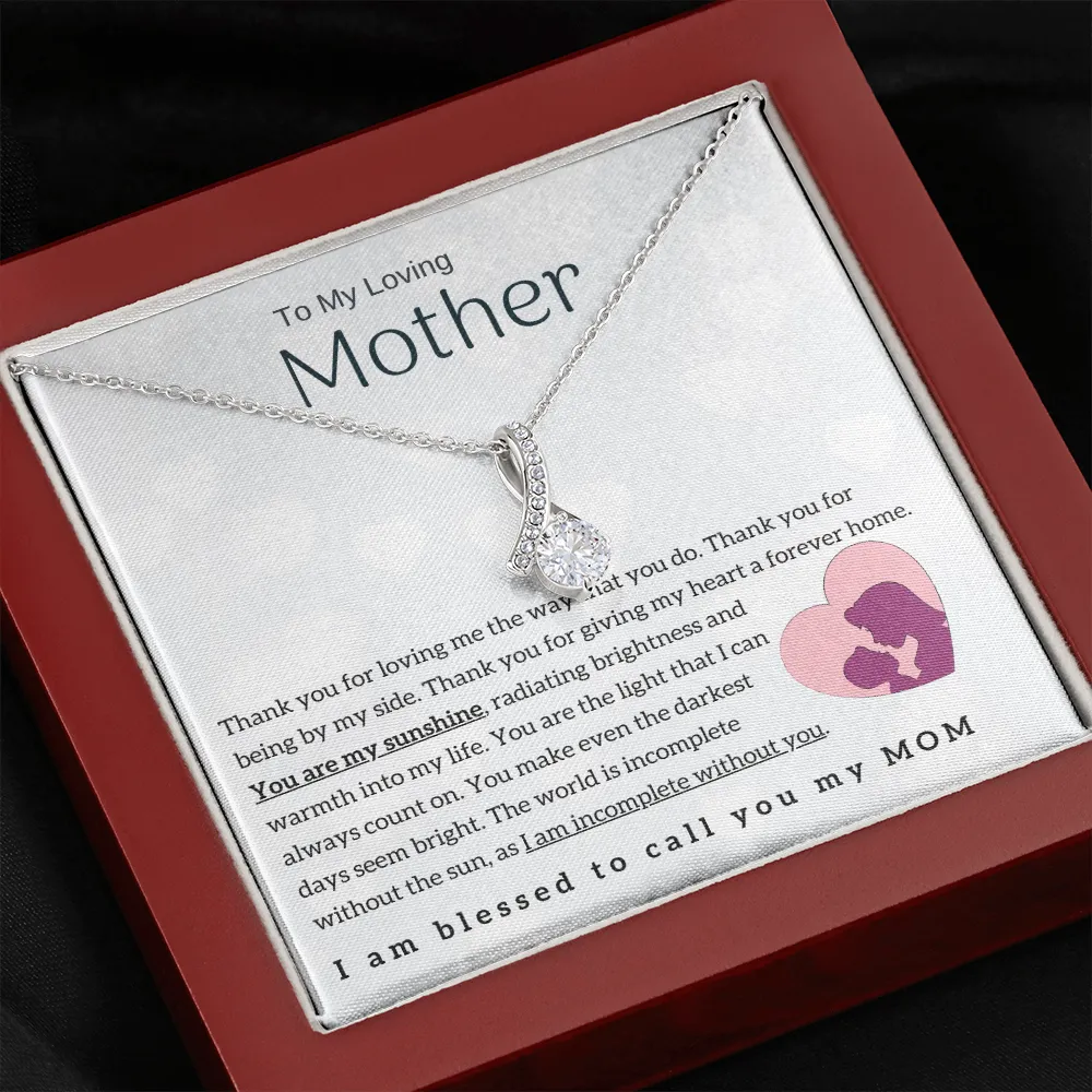 To My Loving Mother - You are my sunshine! (Limited Time Offer) - Alluring Beauty Necklace
