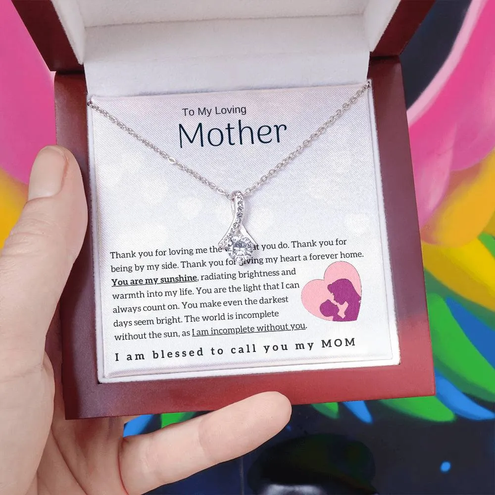 To My Loving Mother - You are my sunshine! (Limited Time Offer) - Alluring Beauty Necklace