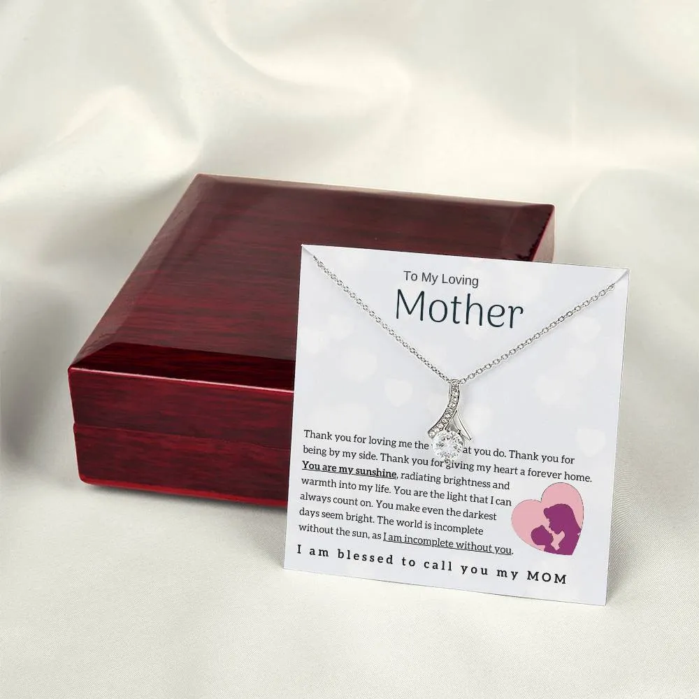To My Loving Mother - You are my sunshine! (Limited Time Offer) - Alluring Beauty Necklace