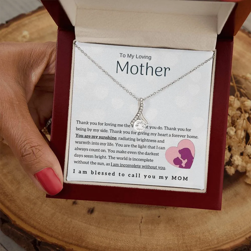 To My Loving Mother - You are my sunshine! (Limited Time Offer) - Alluring Beauty Necklace