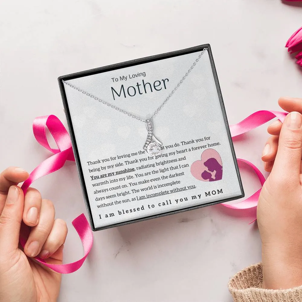 To My Loving Mother - You are my sunshine! (Limited Time Offer) - Alluring Beauty Necklace