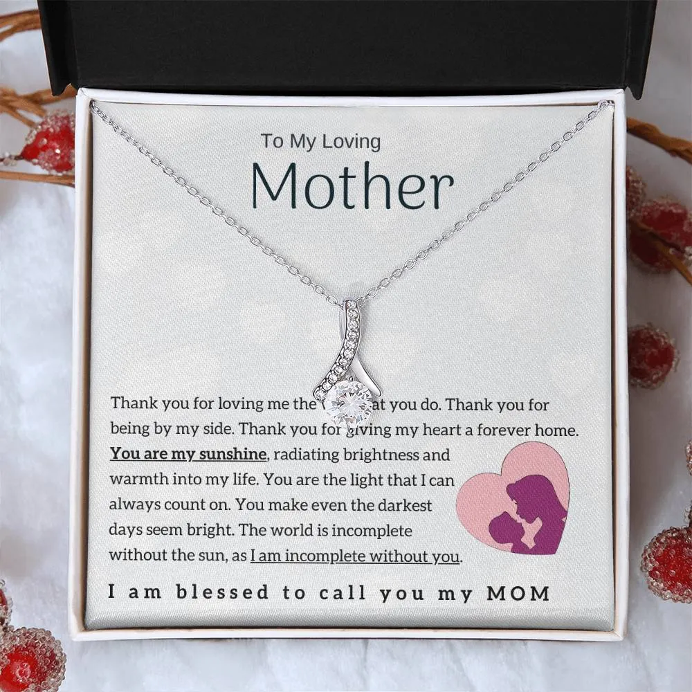 To My Loving Mother - You are my sunshine! (Limited Time Offer) - Alluring Beauty Necklace