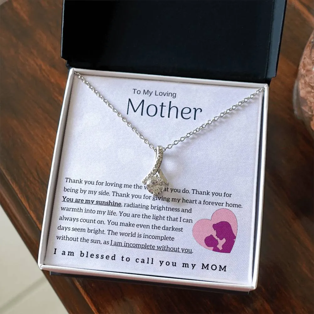 To My Loving Mother - You are my sunshine! (Limited Time Offer) - Alluring Beauty Necklace