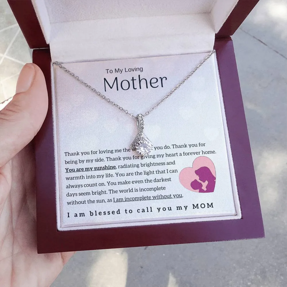 To My Loving Mother - You are my sunshine! (Limited Time Offer) - Alluring Beauty Necklace