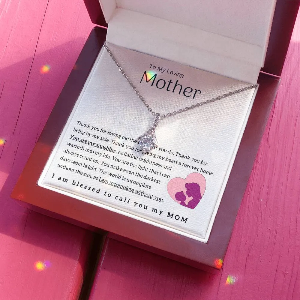 To My Loving Mother - You are my sunshine! (Limited Time Offer) - Alluring Beauty Necklace