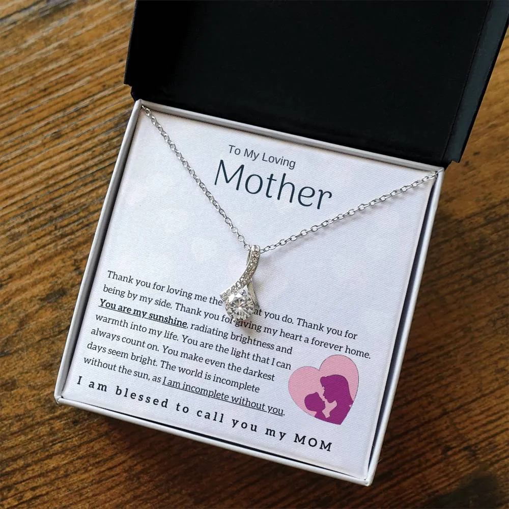 To My Loving Mother - You are my sunshine! (Limited Time Offer) - Alluring Beauty Necklace