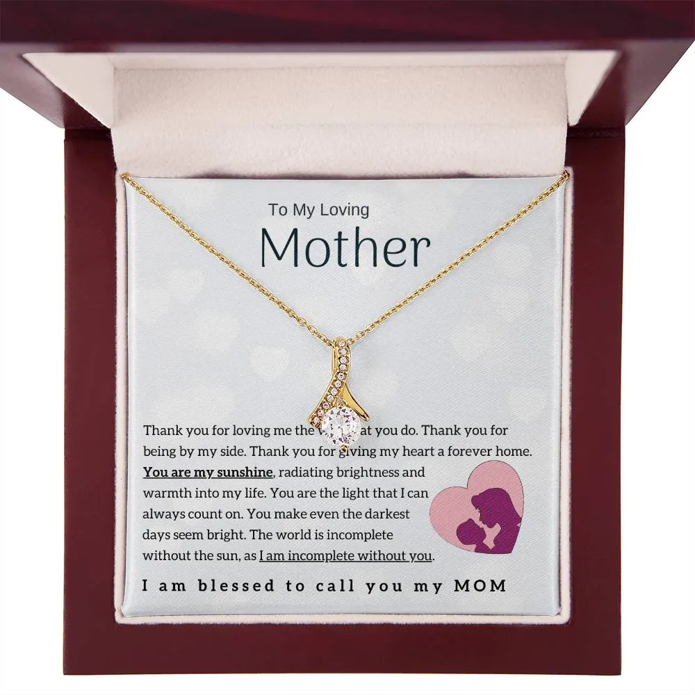 To My Loving Mother - You are my sunshine! (Limited Time Offer) - Alluring Beauty Necklace