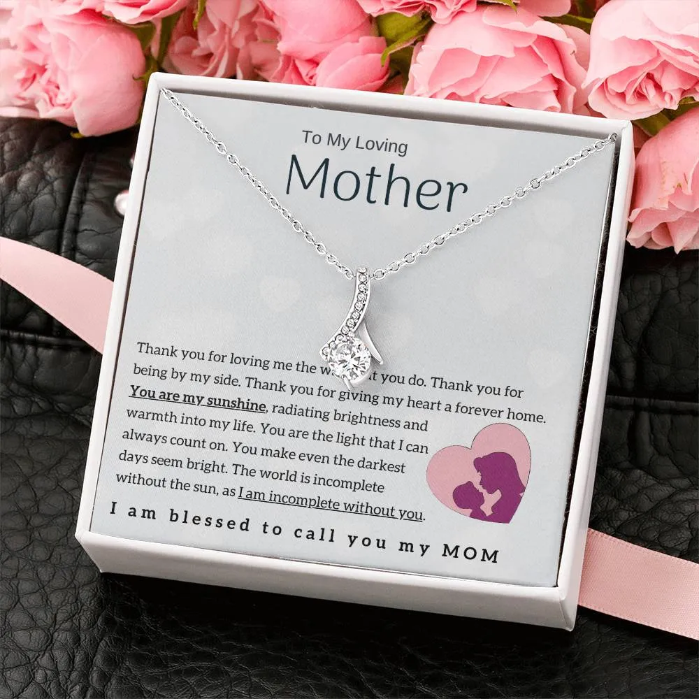 To My Loving Mother - You are my sunshine! (Limited Time Offer) - Alluring Beauty Necklace