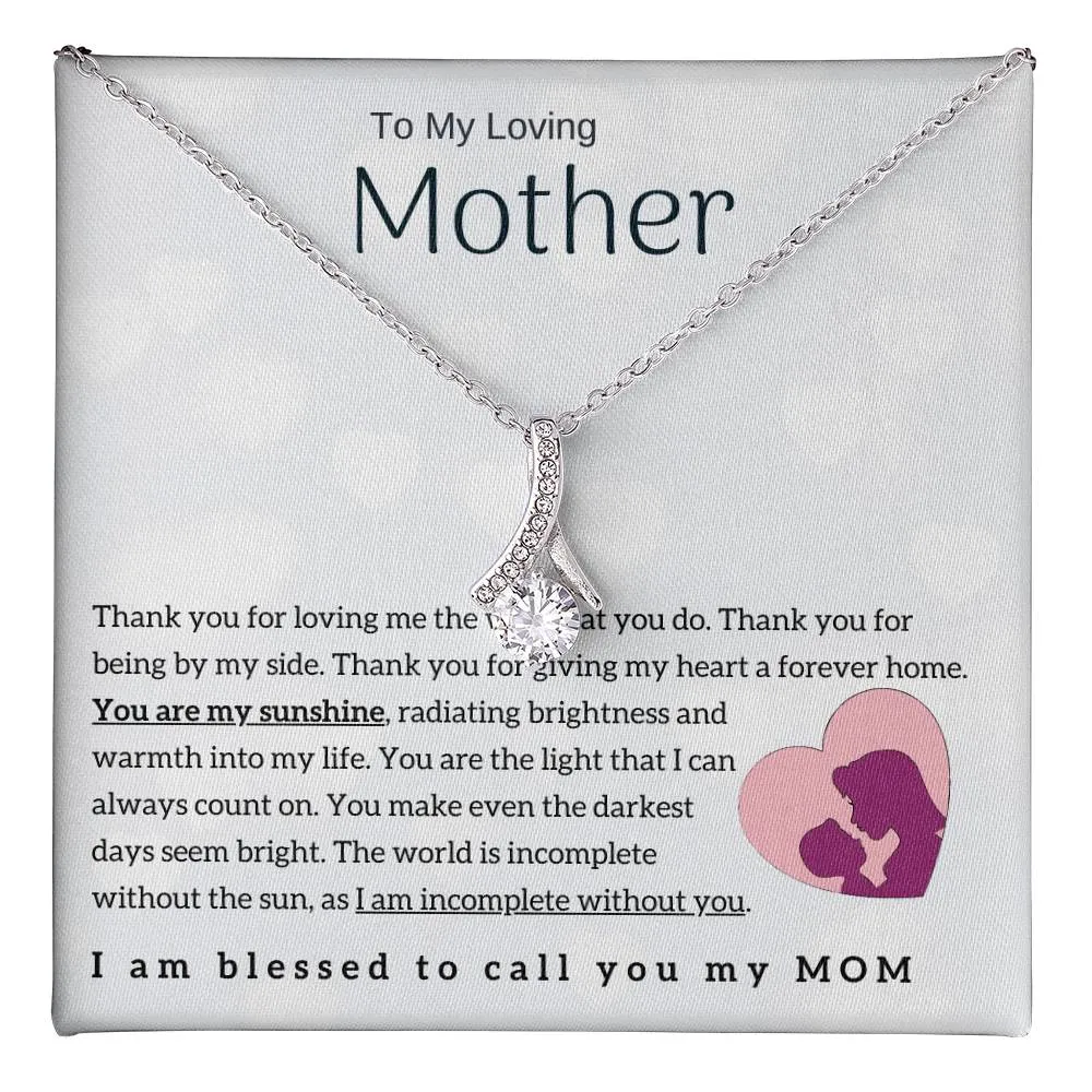 To My Loving Mother - You are my sunshine! (Limited Time Offer) - Alluring Beauty Necklace