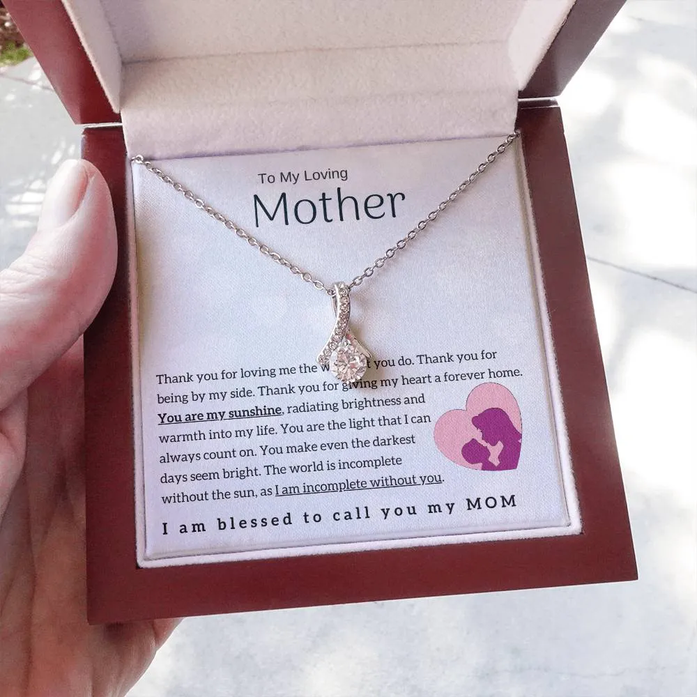 To My Loving Mother - You are my sunshine! (Limited Time Offer) - Alluring Beauty Necklace