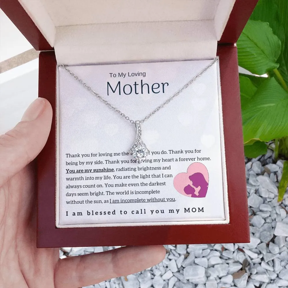 To My Loving Mother - You are my sunshine! (Limited Time Offer) - Alluring Beauty Necklace
