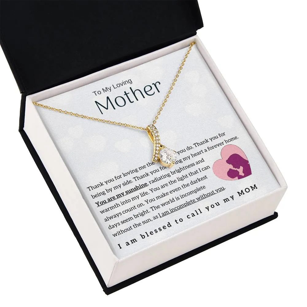 To My Loving Mother - You are my sunshine! (Limited Time Offer) - Alluring Beauty Necklace