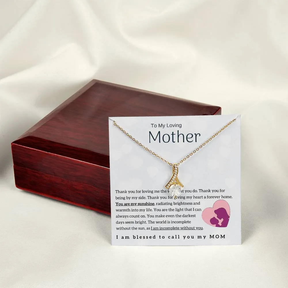 To My Loving Mother - You are my sunshine! (Limited Time Offer) - Alluring Beauty Necklace