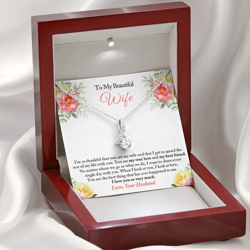 To My Wife Necklace, Anniversary Gift For Wife, Wife Gift from Husband, Wife Necklace, Wife Birthday Gift, Wedding Gifts, Christmas Gifts