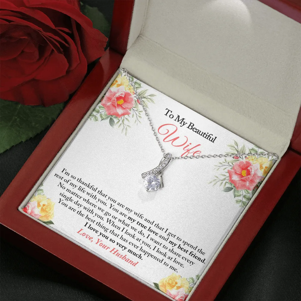 To My Wife Necklace, Anniversary Gift For Wife, Wife Gift from Husband, Wife Necklace, Wife Birthday Gift, Wedding Gifts, Christmas Gifts