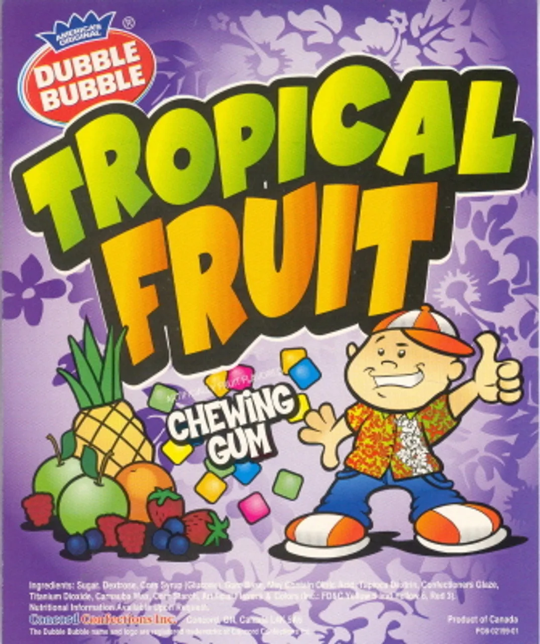 Tropical Fruit Chewing Gum 9900ct.