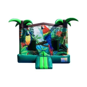 Tropical Inflatable Bounce House- 15 FT Parrot Themed