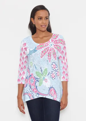 Tropical Island (2029) ~ Katherine Hi-Lo Thermal Tunic