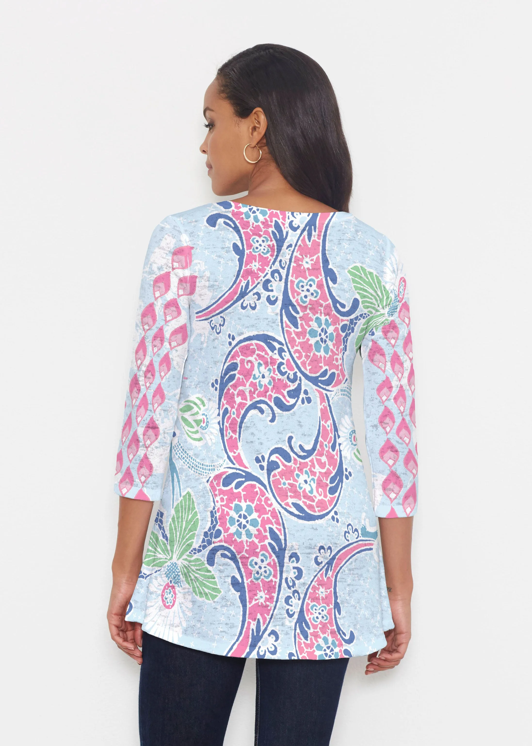 Tropical Island (2029) ~ Katherine Hi-Lo Thermal Tunic