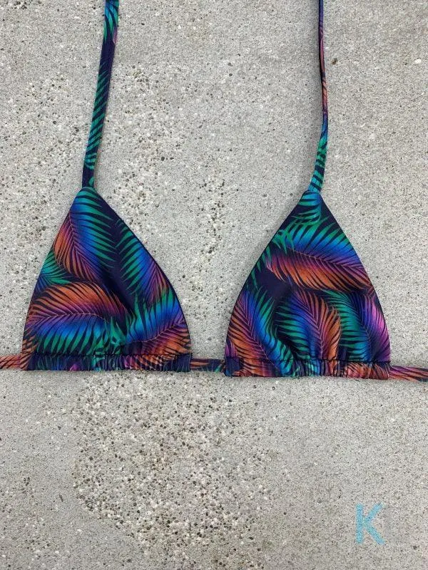 Tropical Leaf Bikini Top