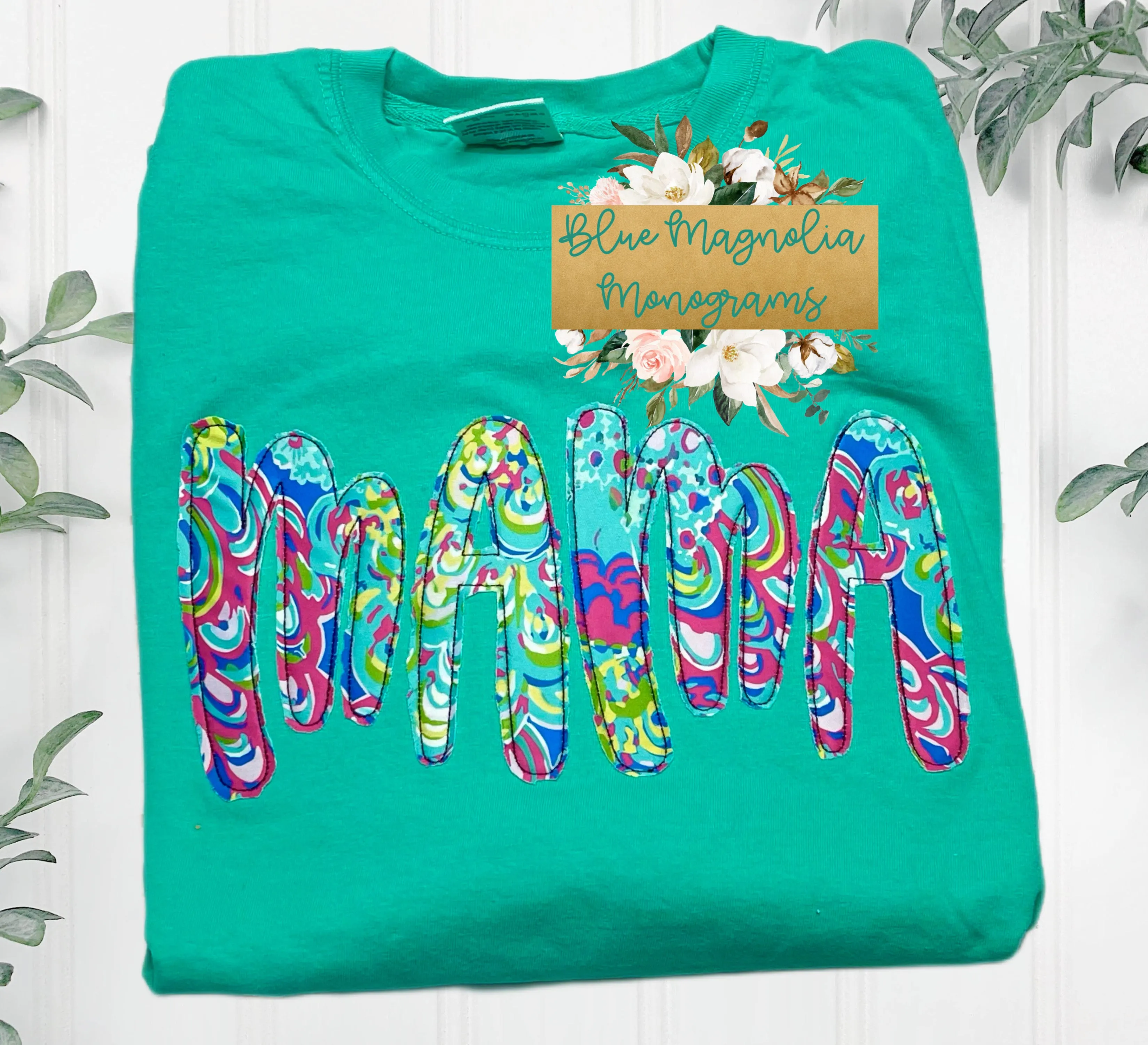 Tropical Name Applique Tee